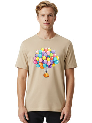 Balloons Mens Graphic Tee, 100% Cotton, Casual Summer Wear