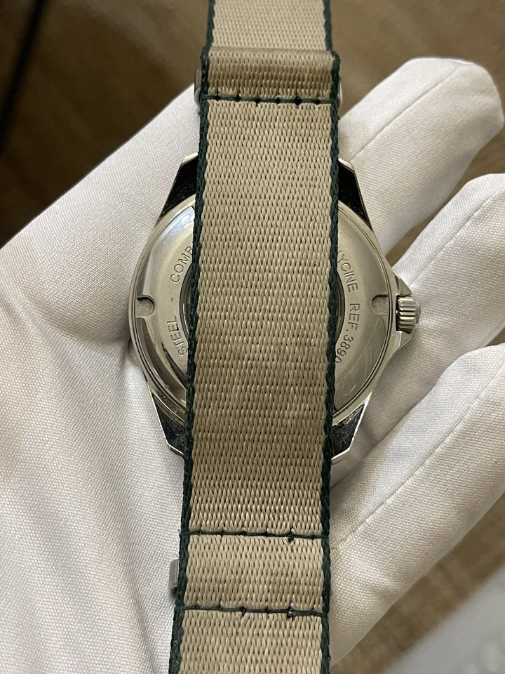 GLYCINE COMBAT AUTOMÁTICO 50M REF 3890.4 CRISTAL ZAFIRO 43MM HECHO EN SUIZA Foto 3 de 4