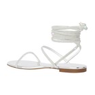 Women's Flat Diamante Strappy Sandals Ladies Lace up Sparkly Glitter Shoes US8 — photo 4