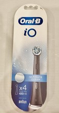 Oral-B iO Ultimate Clean Replacement Brush Heads 4 Count Black New Sealed