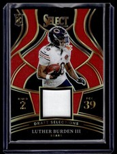 2025 Panini Select Draft Selections Patch Luther Burden Rookie Chicago Bears