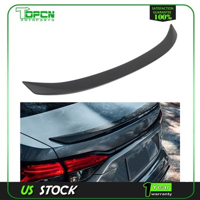 For 2020 2021-24 Toyota For Corolla Sedan Primed Black ABS Trunk Spoiler Wing