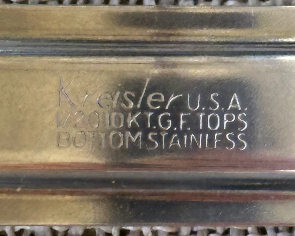 复古 Bulova Accutron 表带/手链，10k 金填充，18 毫米，Kreisler 美国 — 第 4/4 张图片