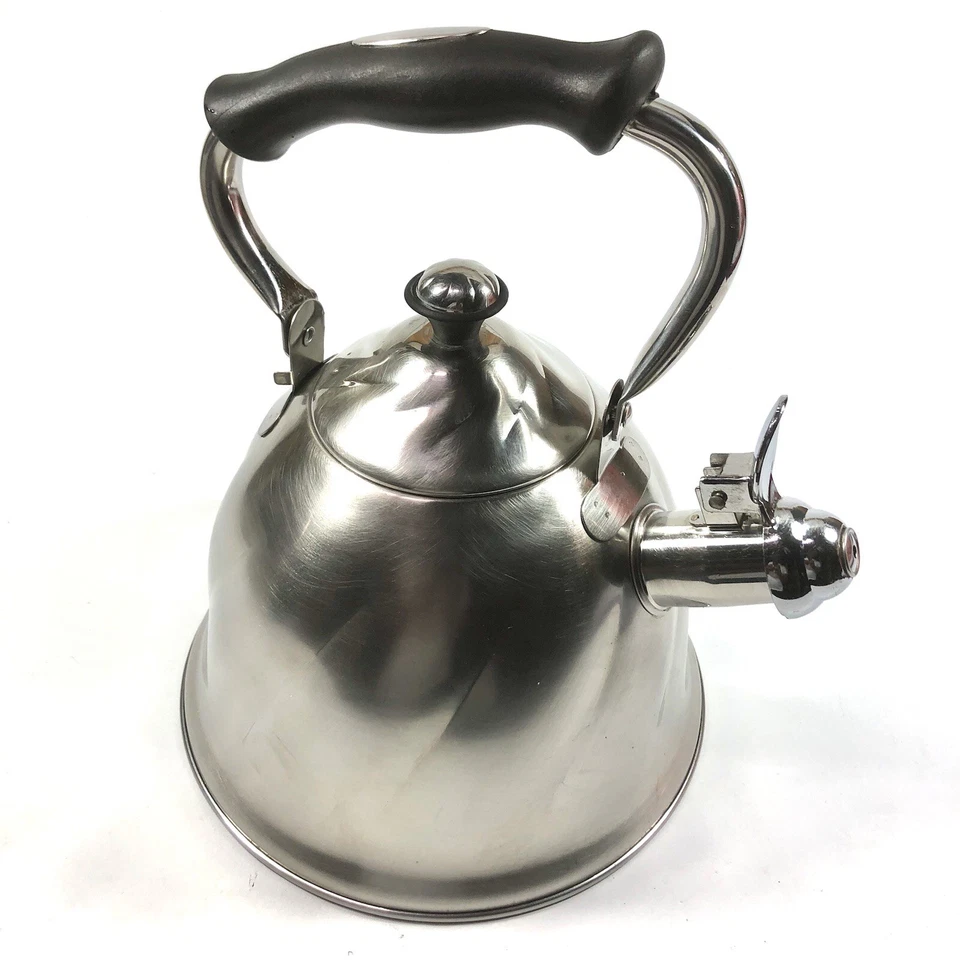Mr Coffee 2.3 Quart Stainless Steel Whistling Tea Kettle 10.5” Tall With Handle - Image 2 of 4