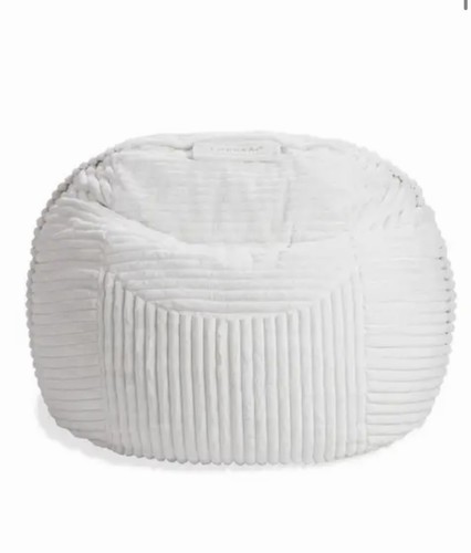 Lovesac The Big One Dove Channeled Phur White Cover Only