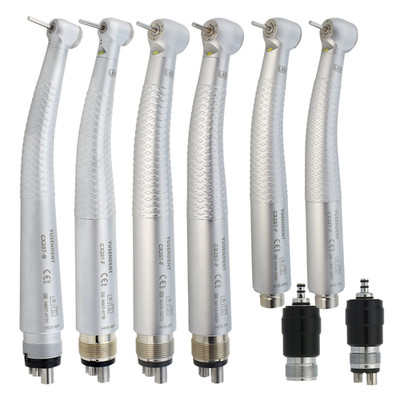 COXO Dental Handpiece 4 Hole High Speed Turbine CX207-F LED E Generator NSK