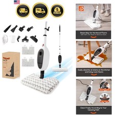 Steam Mops for Floor Cleaning, Unique Double-Sided Flip Design, 15 Seconds Fa...