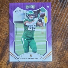 Panini 2021 Playoff 1st Down Chris Herndon IV #21 New York Jets /100