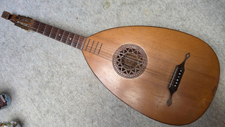 Rare old Lute mandolin or guitar? "Goldklang" needs service!