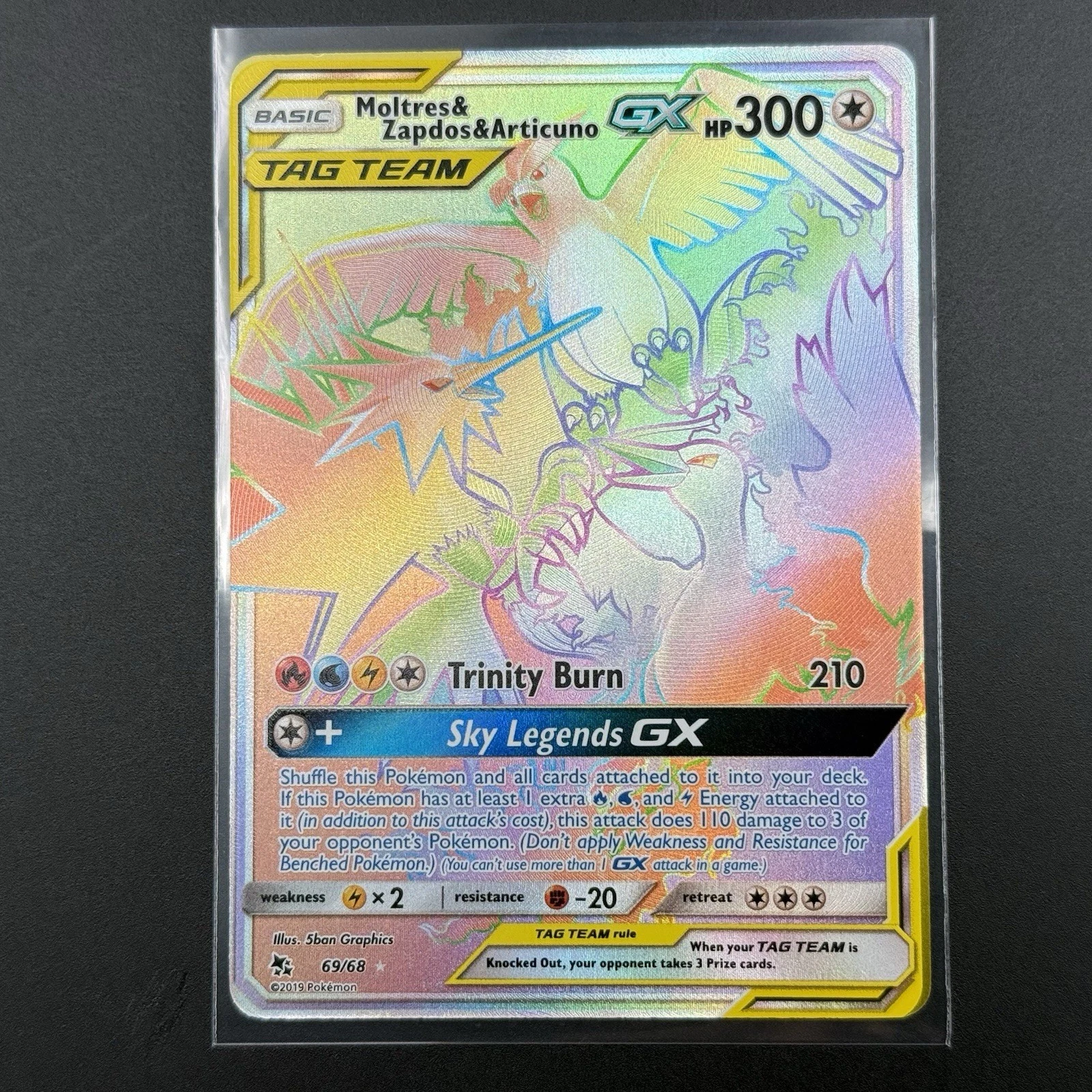 Moltres & Zapdos & Articuno GX Tag Team 69/68