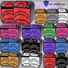 Cubierta protectora para auriculares Ouija Board Halloween Navidad para AirPods 1/2 estuche