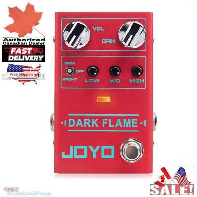JOYO Dark Flame Distortion Guitar Pedal High Gain Metal Tone 3 Type Distortion