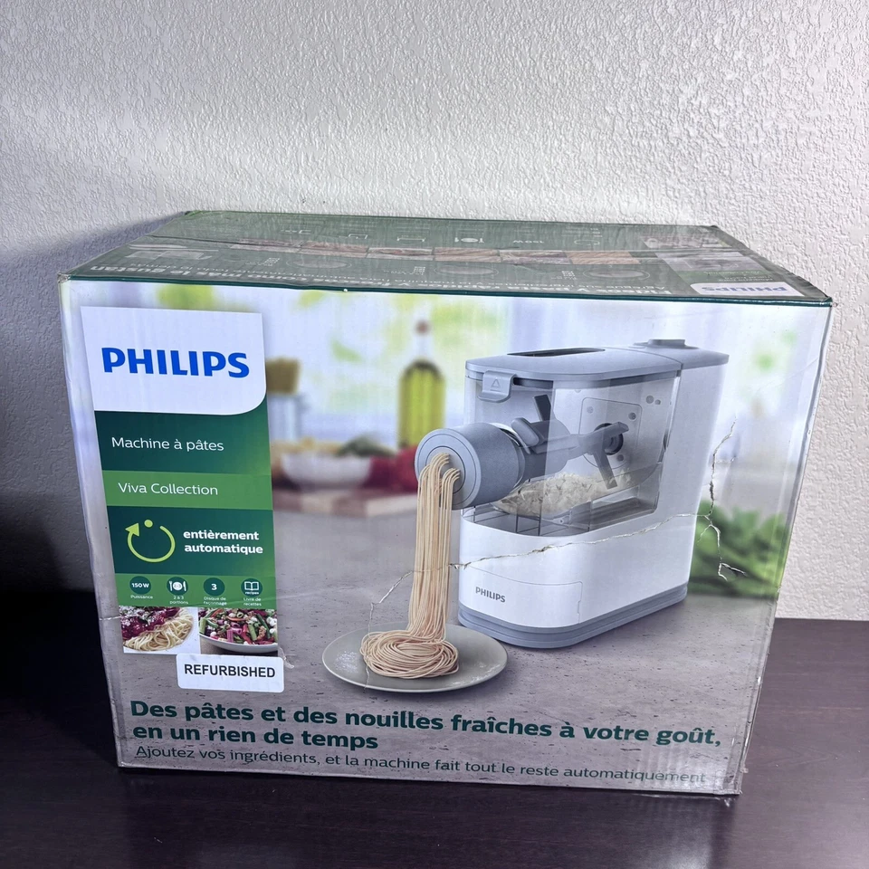 Philips Compact Fresh Pasta Maker HR2370/05 Viva Collection White - Refurbished - Image 3 of 4