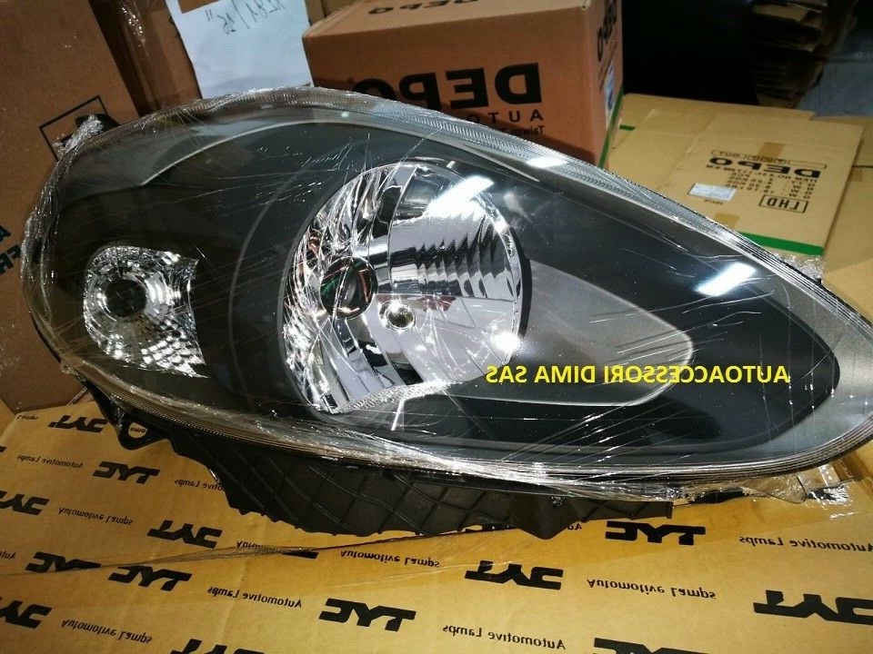 FARO FANALE PROIETTORE DX PUNTO EVO PARABOLA NERA MOD. ABARTH  NUOVO sped gratis