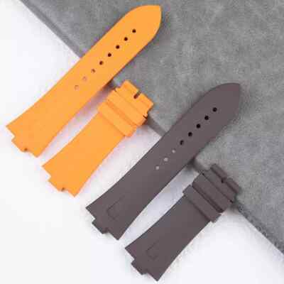 For Vacheron Constantin Overseas 25mm Soft Fluorine Rubber Watch Band Strap