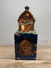 Vtg 1992 Carson Dragon Lighted Porcelain Halloween  Haunted House Figurine