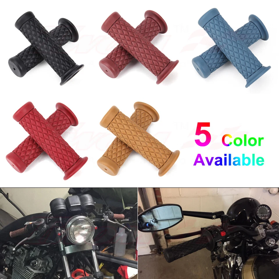 Manillar de gel de agarre de motocicleta de 7/8" para Suzuki YZF R1 R6 600R Honda CBR600RR Foto 2 de 4