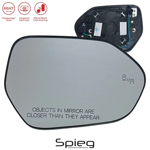 Side Mirror Glass for 19-24 Toyota CAMRY COROLLA with BSM Heated Passenger Side