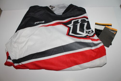 THOR PRIME Jersey MX ATV Motocross Black / White SZ L LARGE NWT! - Picture 2 of 5