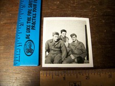 Vintage Photo Snapshot Military Soldiers 1940's