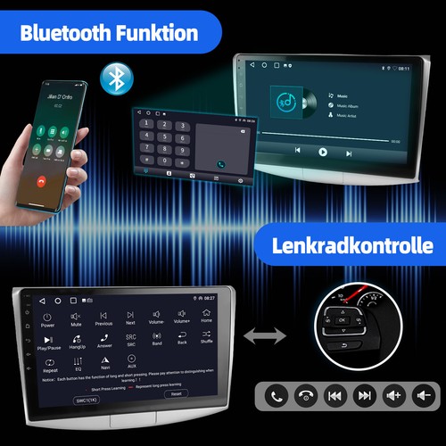10 Zoll Android 13 4+64G Autoradio Carplay GPS NAV RDS FM Für VW Passat B7 CC - Bild 8 von 13