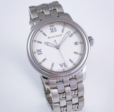 Blancpain Leman Ultra Slim Automatik Herrenuhr mit Papiere Ref.  2100 1127