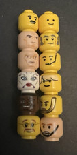 Lego Minifigure Lot 12 Heads Bulk Body Parts