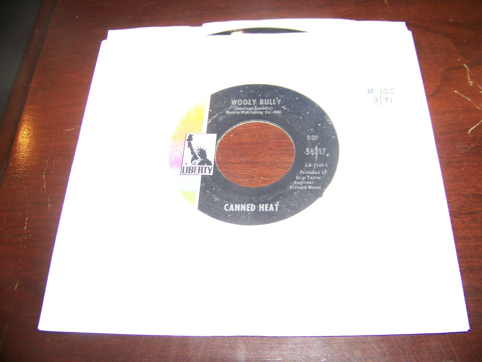 45 rpm CANNED HEAT " WOOLY BULLY " / My Time ain't Long Mint COND. eBay