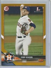 Cody Deason 2018 Bowman Gold Paper Rookie #19/50