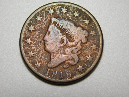 1818-P Large Cent — photo from another recent sale