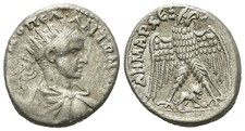 Rom - Diadumenian - 217-218 n.Chr. - Tetradrachme - Stadt Hierapolis