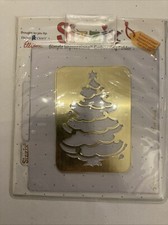 NEW SIZZIX CHRISTMAS TREE SIMPLE IMPRESSIONS EMBOSSING FOLDER