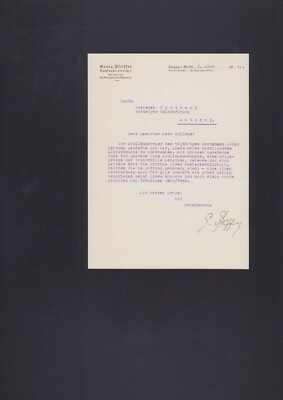 HAGEN, Brief 1931, Georg Pfeiffer Buchdruckerei