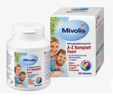 Vitamin A-Z Complete Depot Multivitamin Tablets 100 Mivolis Komplett Depot 18 up