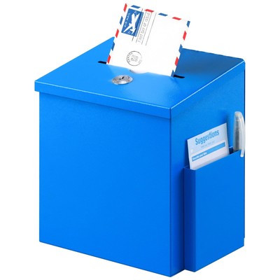 xydled Wall Mounted Suggestion BoxBallot BoxDonation Mailbox with 50 Suggestion