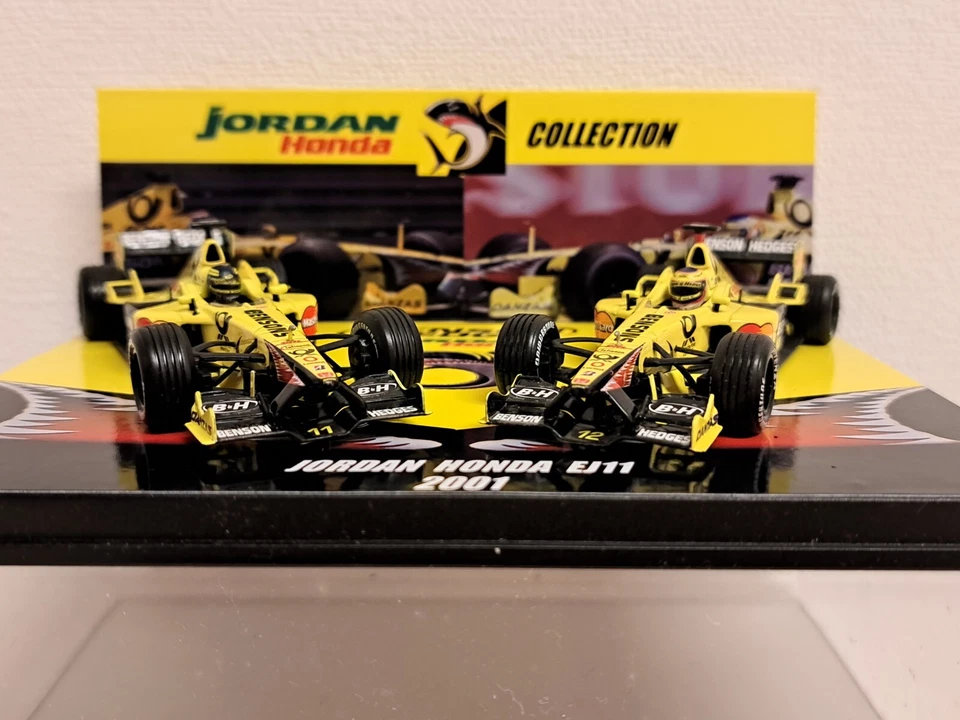 SET 2 AUTO 1:43 JORDAN HONDA EJ11 2001 FRENTZEN TRULLI FULL BENSON HEDGES LIVREA - Immagine 3 di 4
