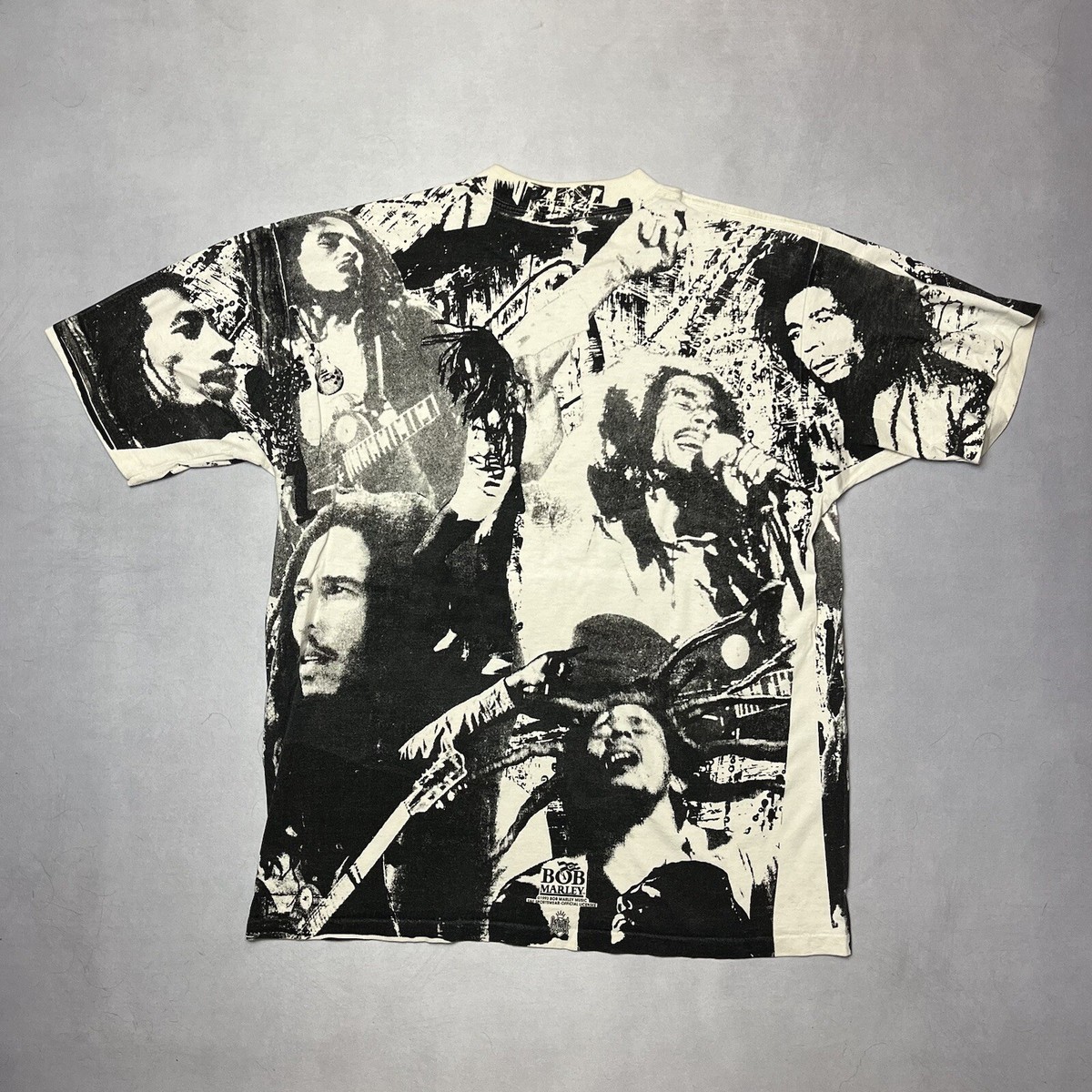 Vintage 90s Bob Marley Balzout AOP Single Stitch T Shirt XL | eBay
