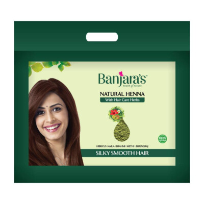 Banjara's Natural Henna Powder With Hair Care Herbs  for Silky Smooth Hair-200G