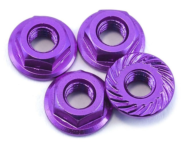 17511031 175rc Purple Aluminum 4mm Serrated Wheel Nuts for sale online