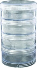 Eagle Claw Tackle Jars 4-Jar Stack 2-1/2 Plas...