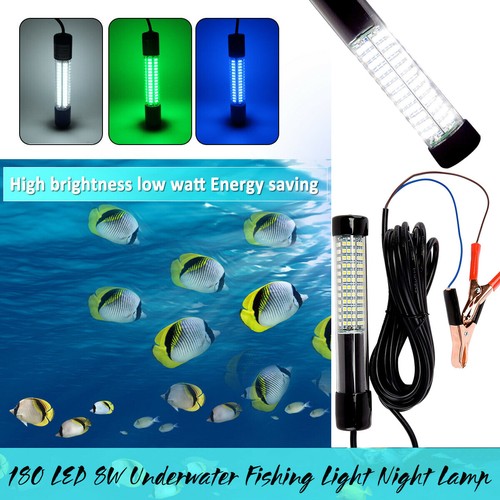 LED Glowing Fishing Light 5M Submersible Fish Finder Lamp White Green Blue RK - Afbeelding 3 van 15