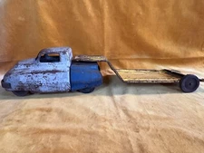 Vintage Buddy L Wyandotte Express Truck Trailer Pressed Steel Toy