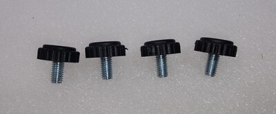 (4)  M6  1.0 x 11mm (4pcs)   Steel Threads Thumb Screw Thumbscrew Plastic Knob