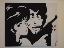  Quadro MODERNo POPART 50x40 LUPIN  MARGOT IDEA REGALO ARREDAMENTO SCONTO AFFARE
