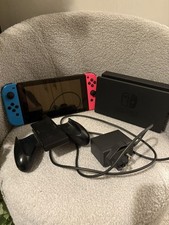 Nintendo Switch 32GB Home Console - Black (HAC-001) with joy cons