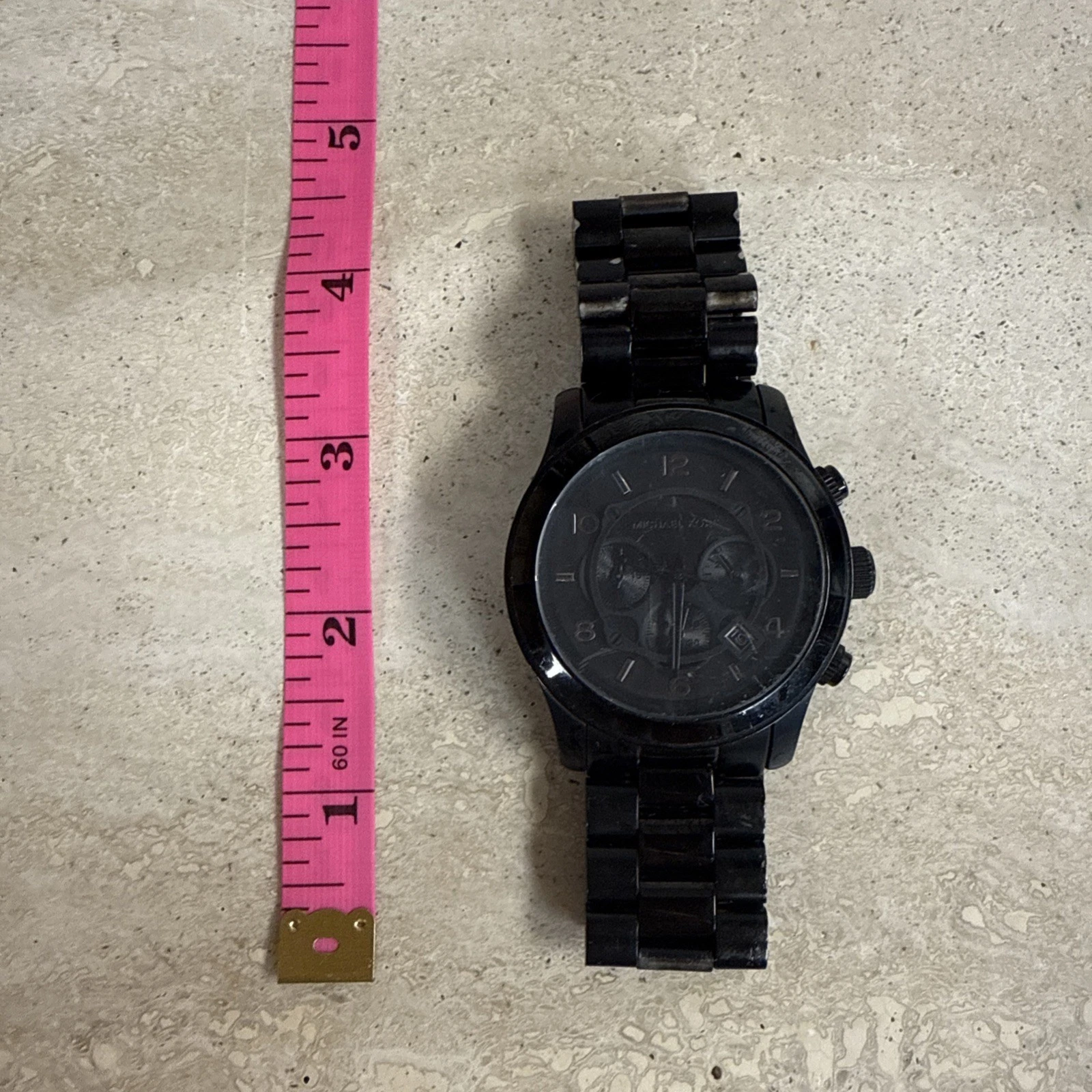 Orologio Michael Kors Uomo MK8157 Quarzo Cronografo Quadrante Nero Acciaio Inox