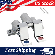Double Pedal Foot Valve, Commercial Heavy-Duty Brass Hands-Free Faucet