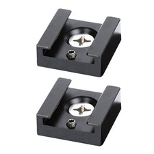 2 Pcs Flash Mount Bracket Quick Release Cold Shoe Holder Adapter