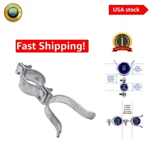 Secure 1-5/8" x 2-3/8" Galvanized Chain Link Fence Gate Latch w/ Padlock Feature