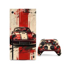 Racing Decal Xbox Series X Console Skin Vinyl Front Warp 2 Controller Skins